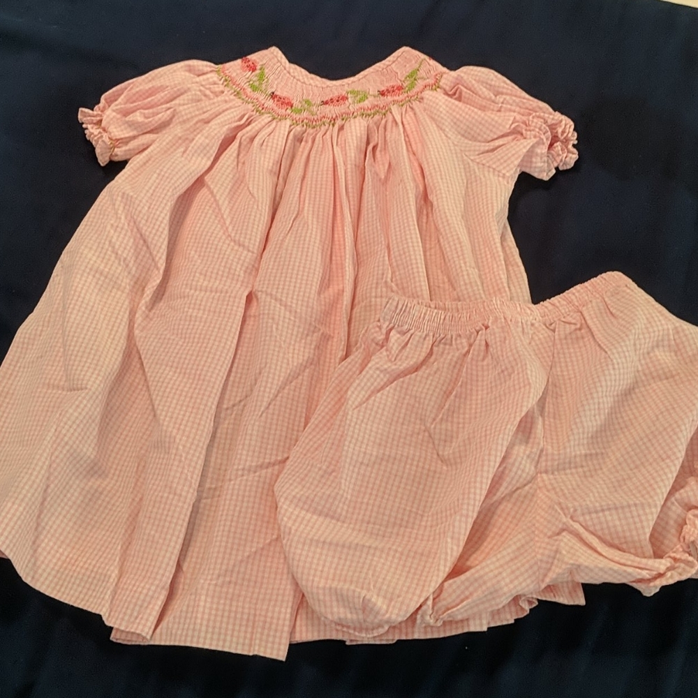 EUC lady bug dress size 12 month
